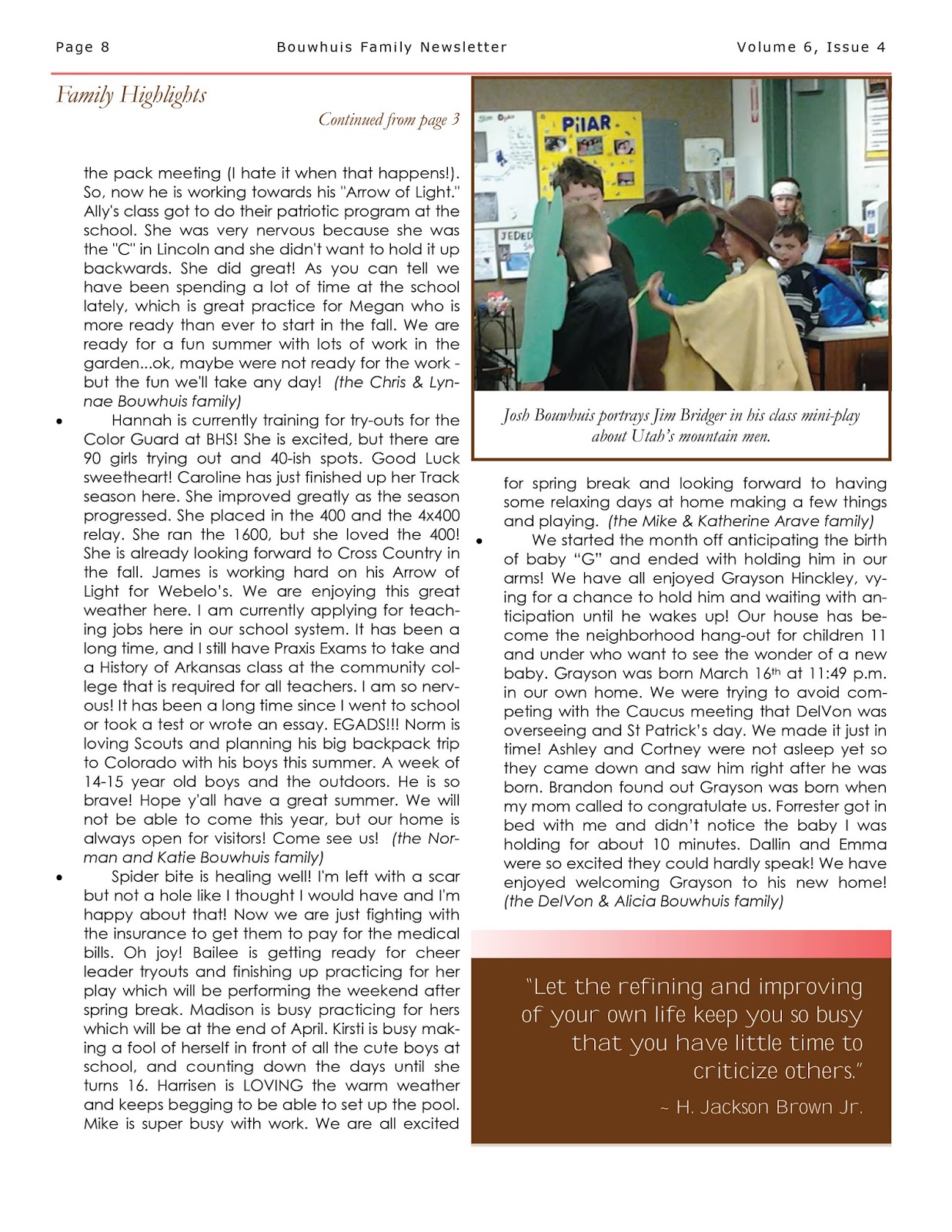 family newsletter ideas funf pandroid co