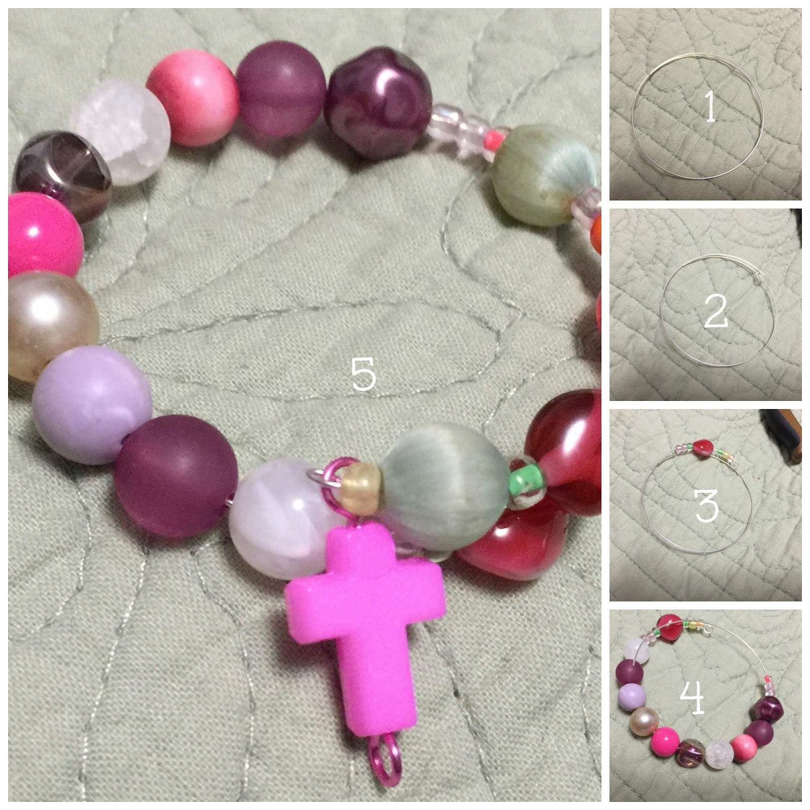 His UnEnding Love Easy Peasy Free Tutorial How to Make a Rosary Bracelet