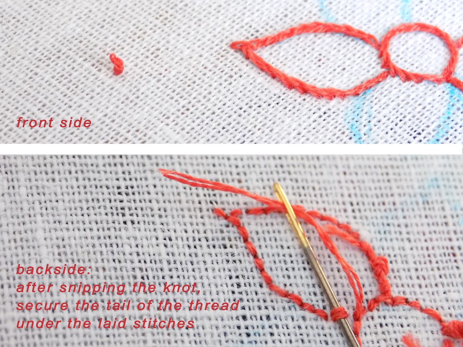 Hand embroidery 101 3 ways to start your thread Stitch Floral