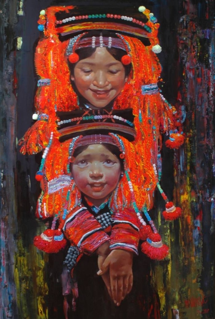 Вьетнамский художник. Ha Nguy Dinh