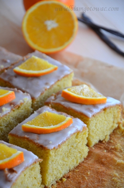 Ciasto pomarańczowe z wanilią