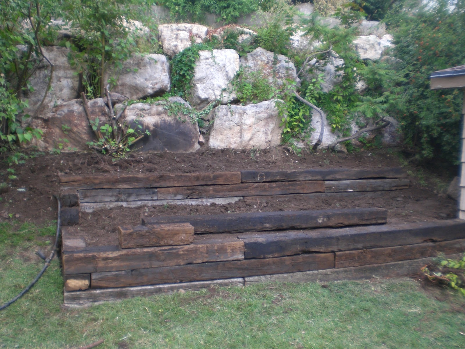 Landscaping Railroad Ties Home Depot Landscape Ideas