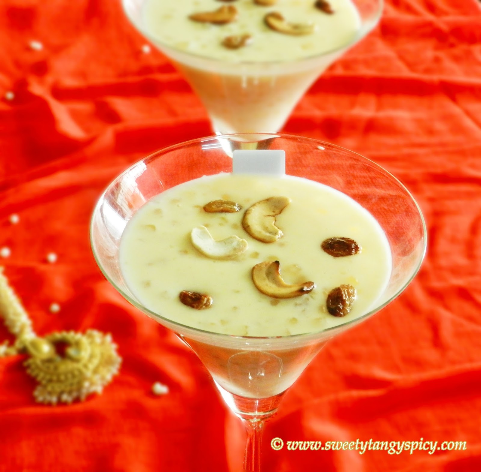 Sweetened and flavored tapioca pearls