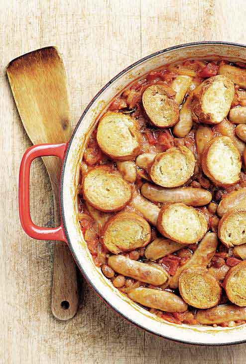 Easy Food Recipes and Cooking: Pork Sausage and Bean Casserole
