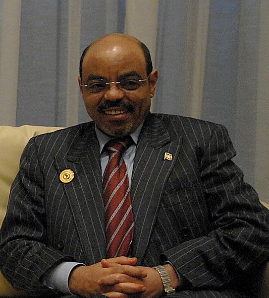 Meles Zenawi; al frente de Ethiopia desde mayo 28, 1991