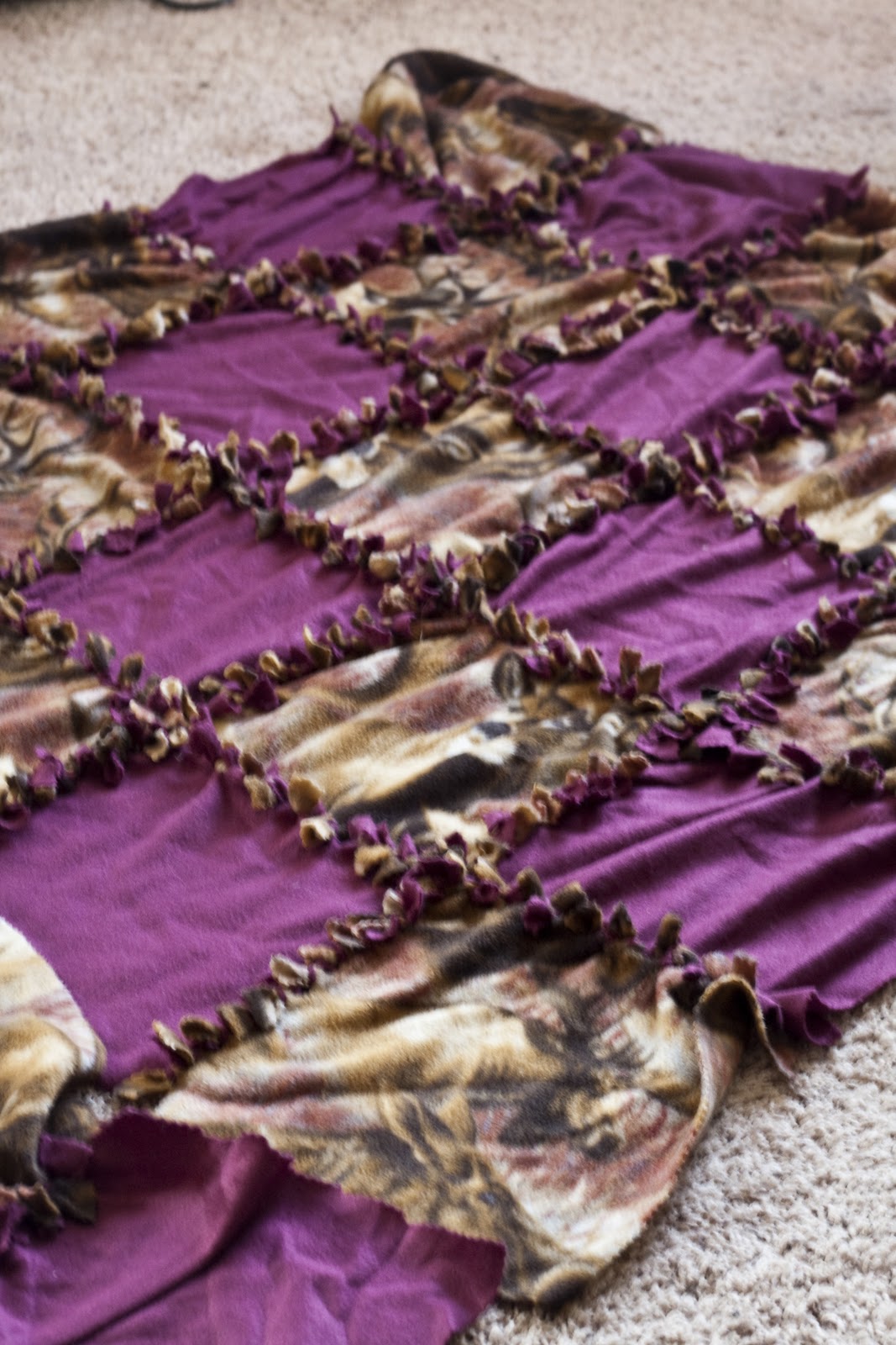 Simply In A Fish Bowl Quilt Block Fleece Tie Blanket Tutorial