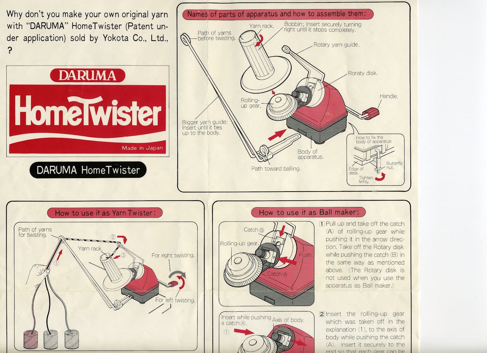 Pinky LaRue: Fashionably Vintage: FREE Daruma Home Twister Instructions!
