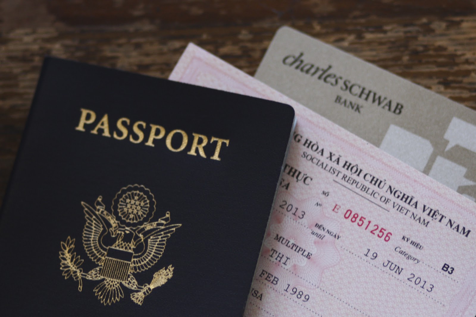 Observations + Fascinations Passport, Visa, Debit Card