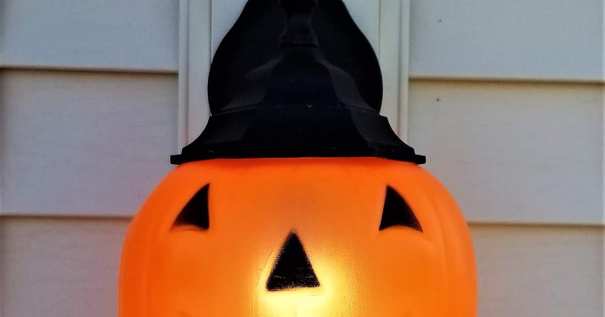 Once Daily DIY Halloween Pumpkin Bucket Light
