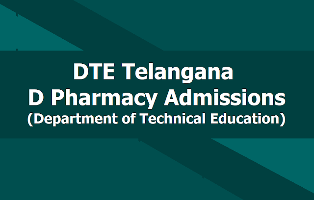 Telangana TS D Pharmacy Admissions 2019, Apply Online till June 1st Telangana TS D Pharmacy Admissions 2019, Apply Online till June 1st