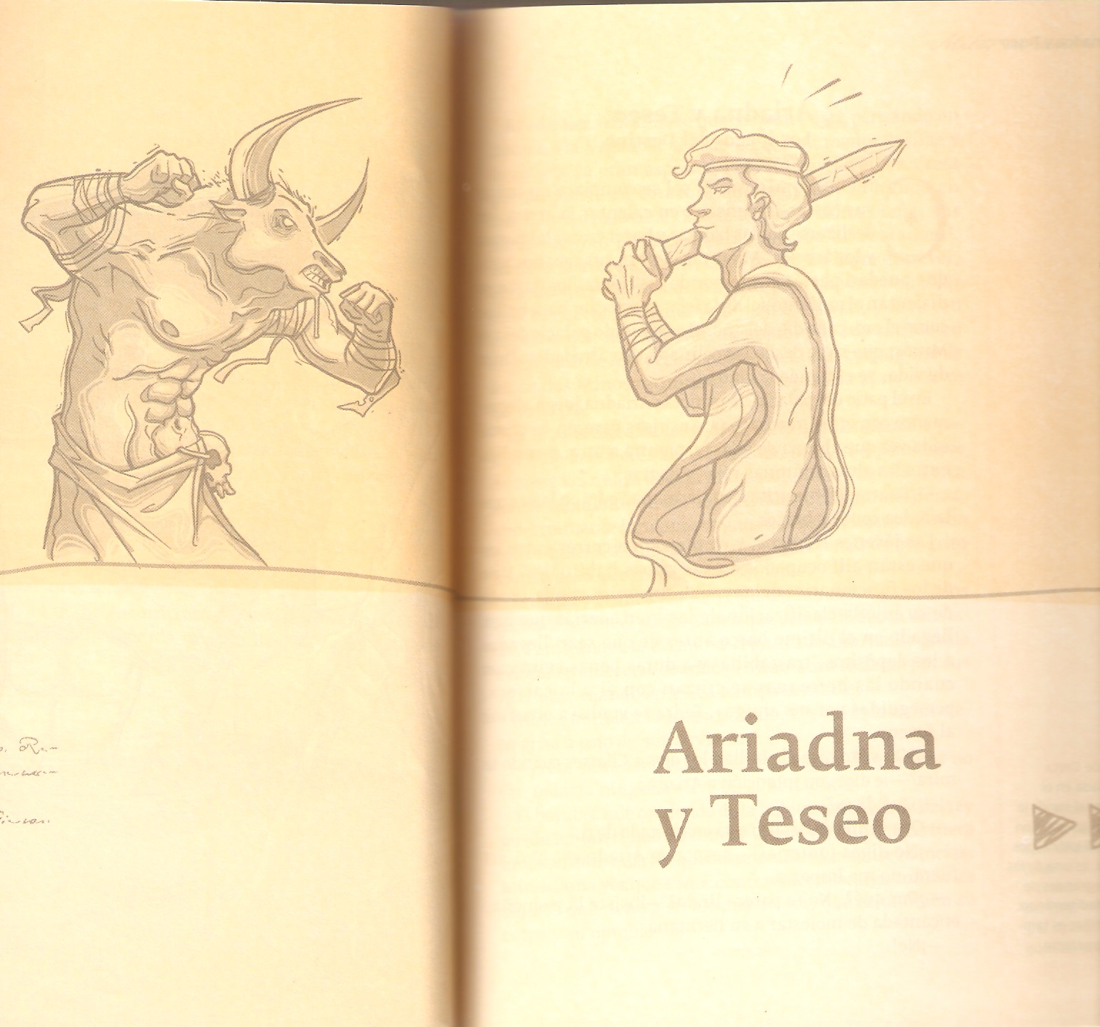 Teseo, Ariadna y el mito del minotauro