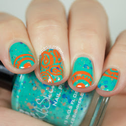 nail spring acrylic kbshimmer swatches anyway figured sure orange paint really wondrously polished
