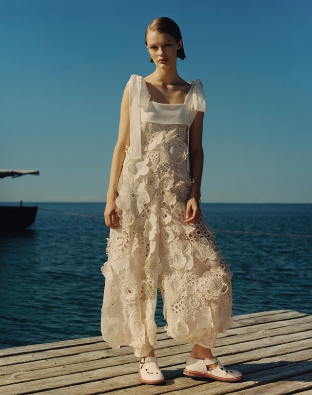 Asha Terne Sommer jumpsuit med blonder i hvid fra Chloé