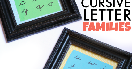 Cursive Letter Families | The OT Toolbox