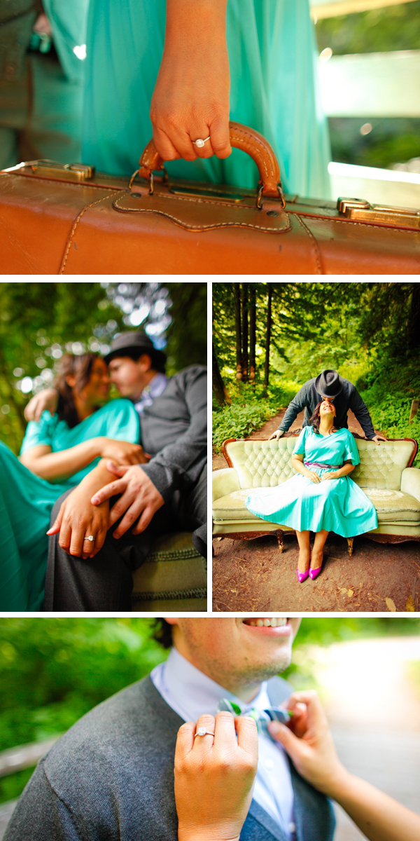 vintage-inspired engagement in Half Moon Bay | Vihn Nguyen Photography
