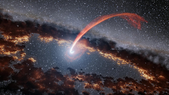 Artist's Impression of the Supermassive Black Hole
