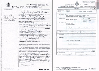 Certificado de defuncion