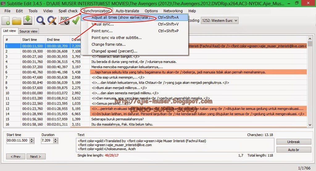 TÉLÉCHARGER SUBTITLE EDIT 1.8.13 SUBTITLE EDIT 1.8.13 TÉLÉCHARGER