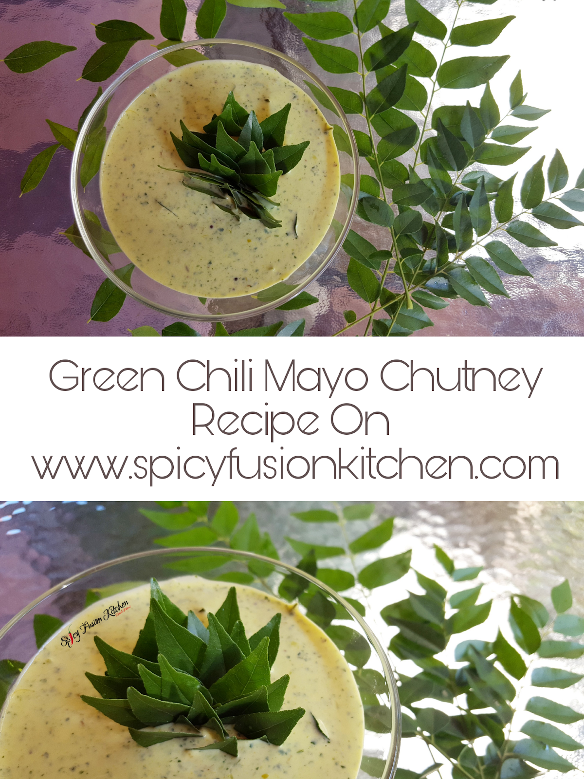 Green Chili Mayo Chutney Spicy Fusion Kitchen