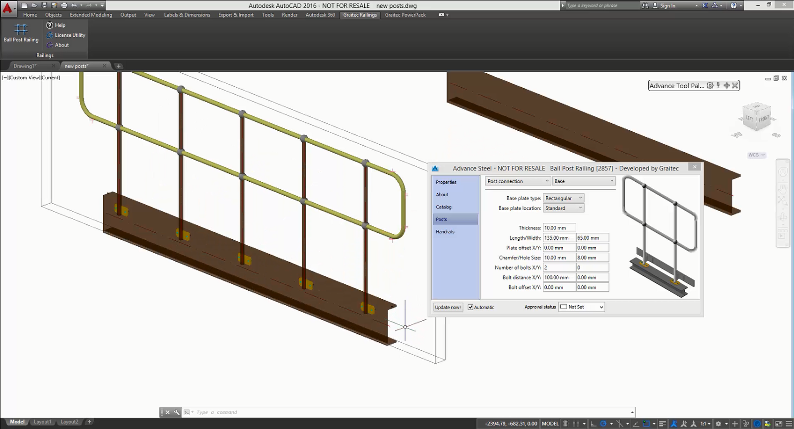 Revit AddOns Stair & Railing Designer for Advance Steel