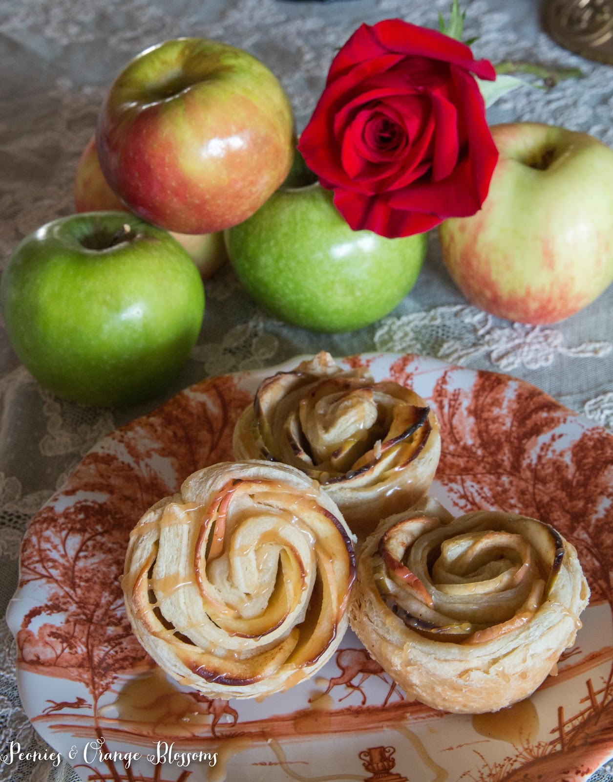 Easy Fall Dessert- Apple Rose Puff Pastry Recipe