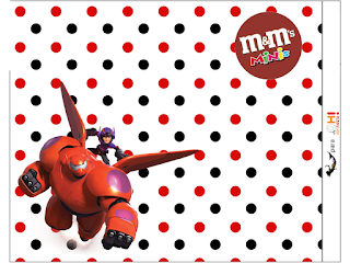 Big Hero 6: Etiquetas Candy Bar para Imprimir Gratis. Etiquetas M&M de Big Hero 6 para imprimir gratis.