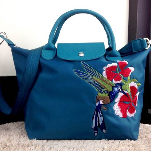 Tas Import Batam | Long Champ Le Pliage Bird & Flowers Medium Tas Import Batam | Long Champ Le Pliage Bird & Flowers Medium