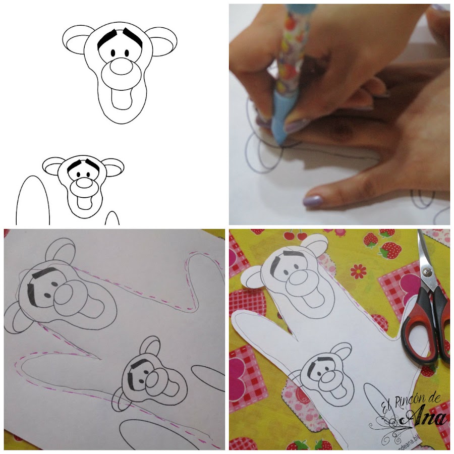 Títeres de mano hechos con fieltro