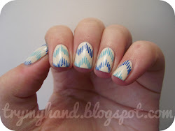 Try My Hand: Alphabet Nail Art Challenge : I for Ikat