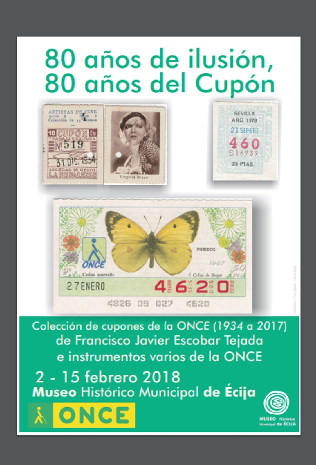 once.es: Exposición Cupones "80 Años de Ilusión, 80 Años del Cupón". Febrero '18 (Click en cartel)