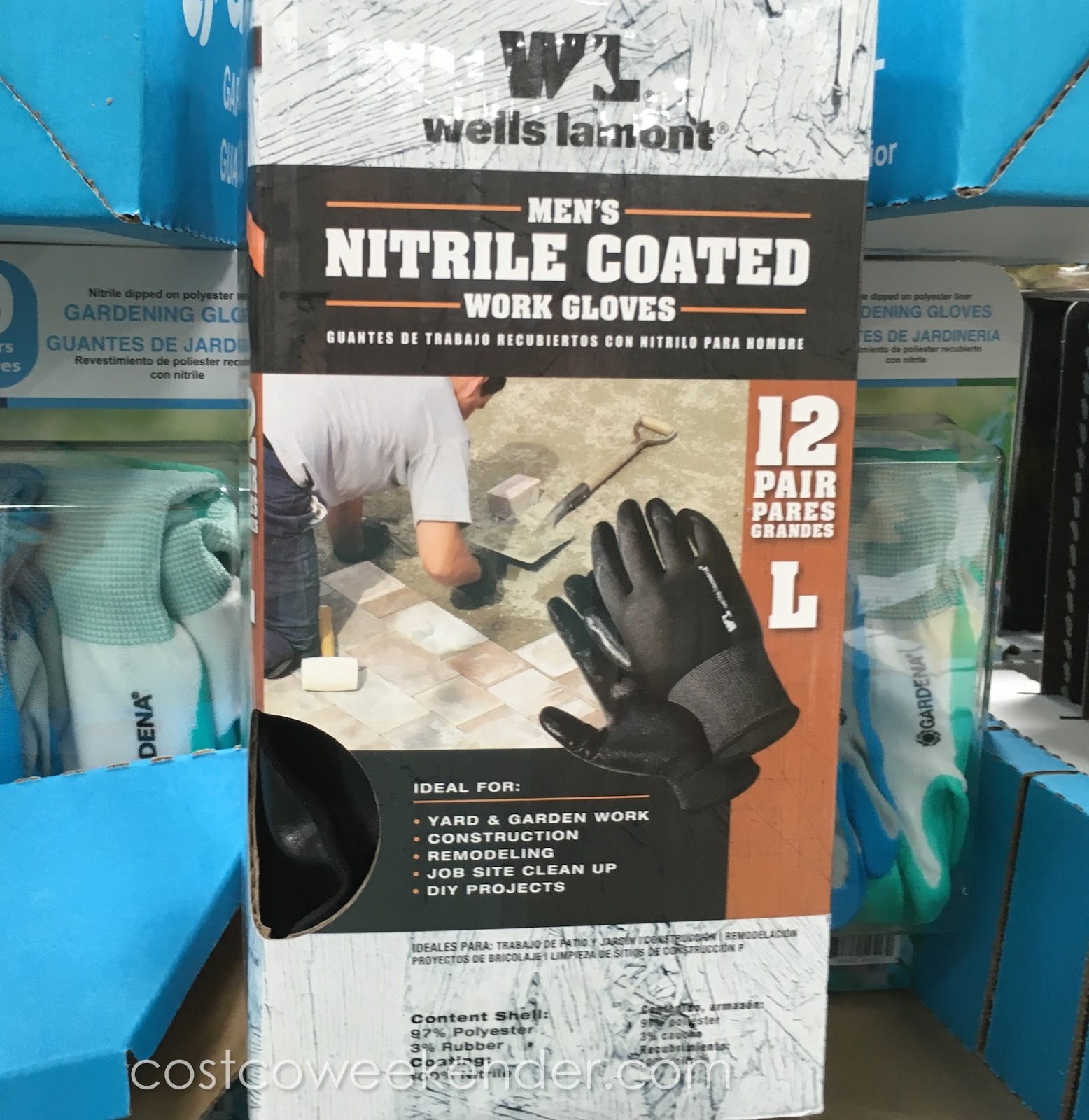 Wells Lamont Men's Nitrile Work Gloves (12 pairs) Costco Weekender