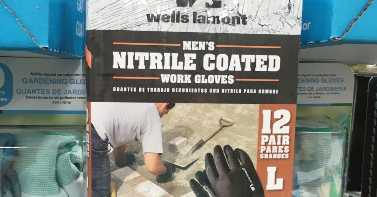 Wells Lamont Men's Nitrile Work Gloves (12 pairs) Costco Weekender