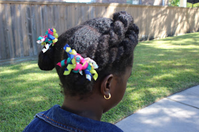 Natural Hair Kids Hairstyle : 5 Minutes Protective Style