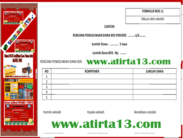 Contoh Format ( Rpd Bos ) Rencana Penggunaan Dana Bos Sesuai Juknis
Terbaru