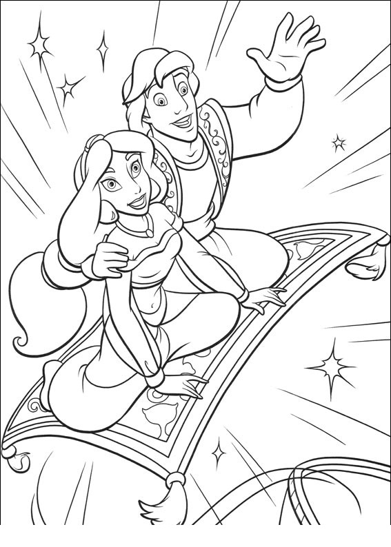 jasmine coloring book pages - photo #28