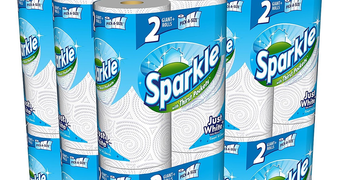 Sparkle Paper Towels, 24 Giant Plus Rolls, PickASize, White