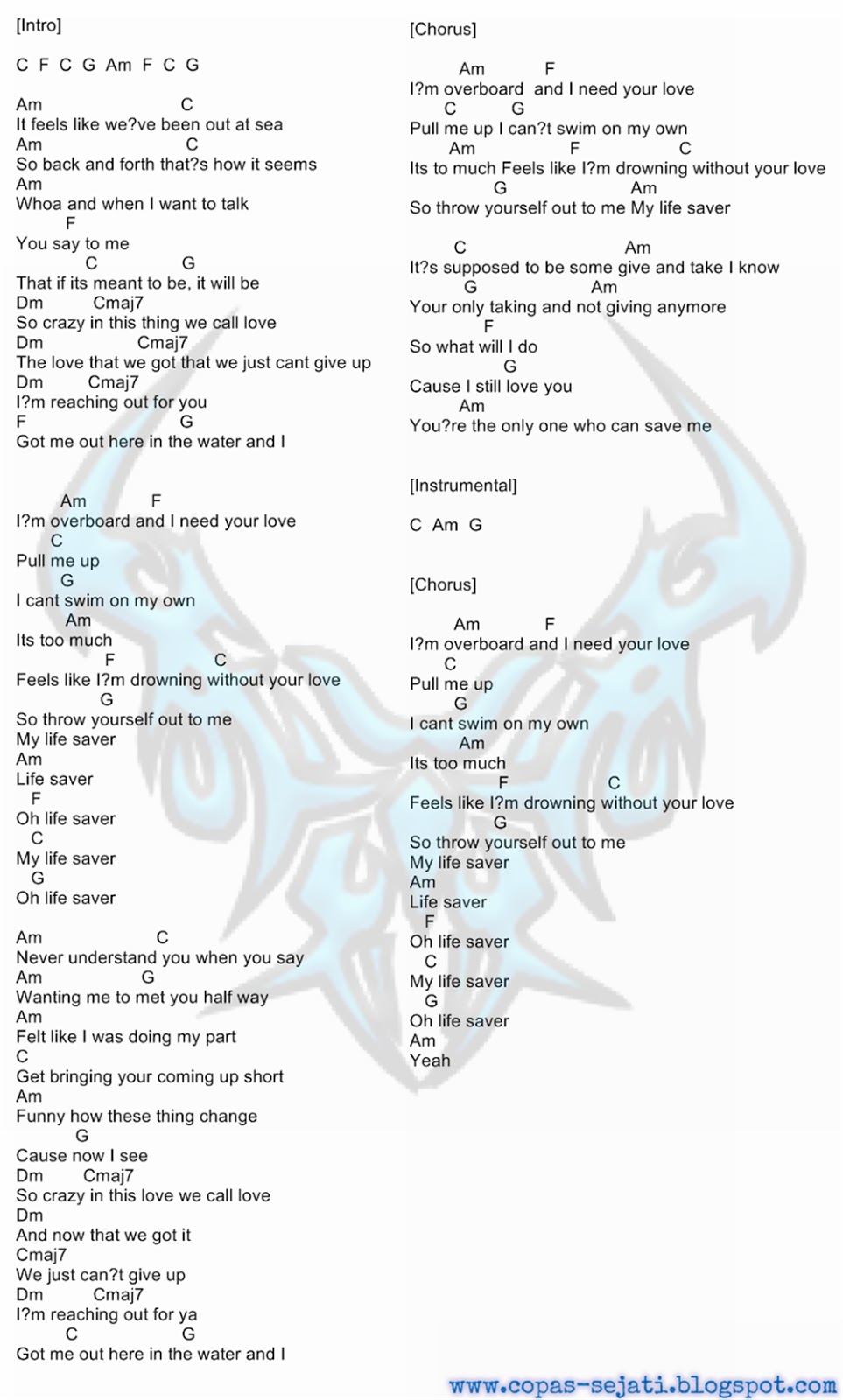 Kunci Gitar / Chord & Lirik Lagu Justin Bieber ft. Jessica Jarrell