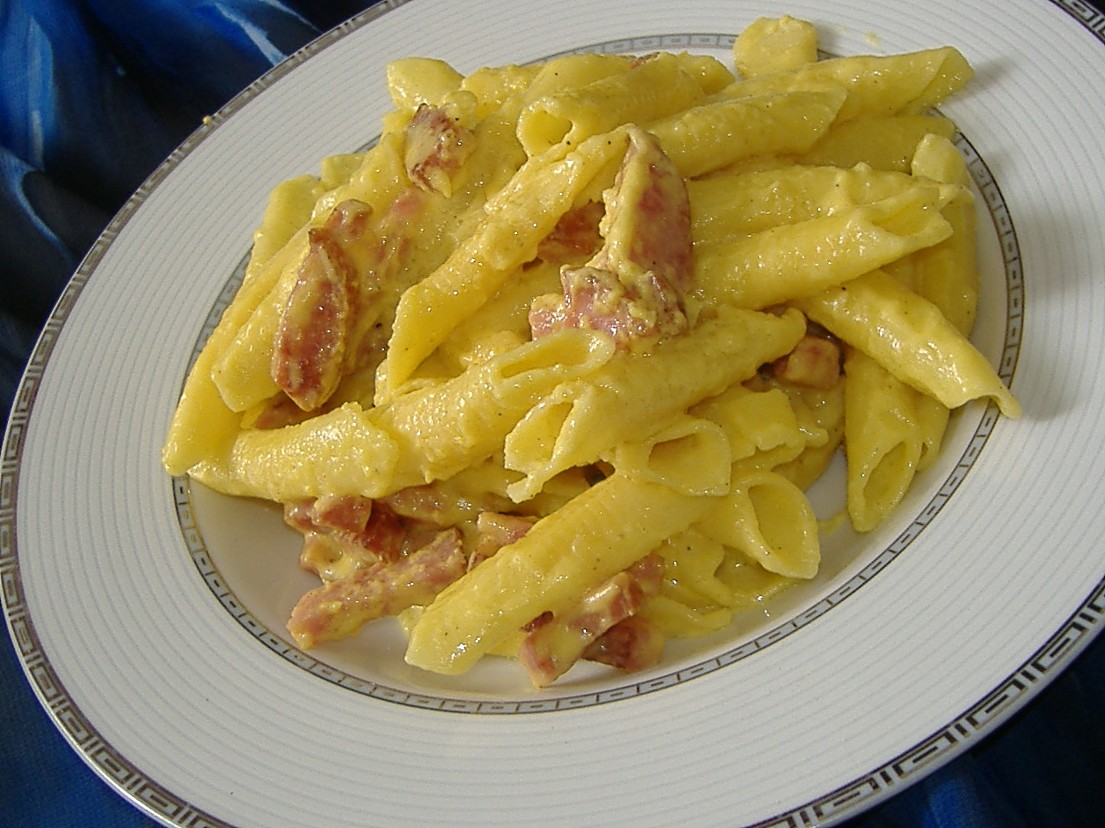 Gastronomiaun hobby Garganelli carbonara