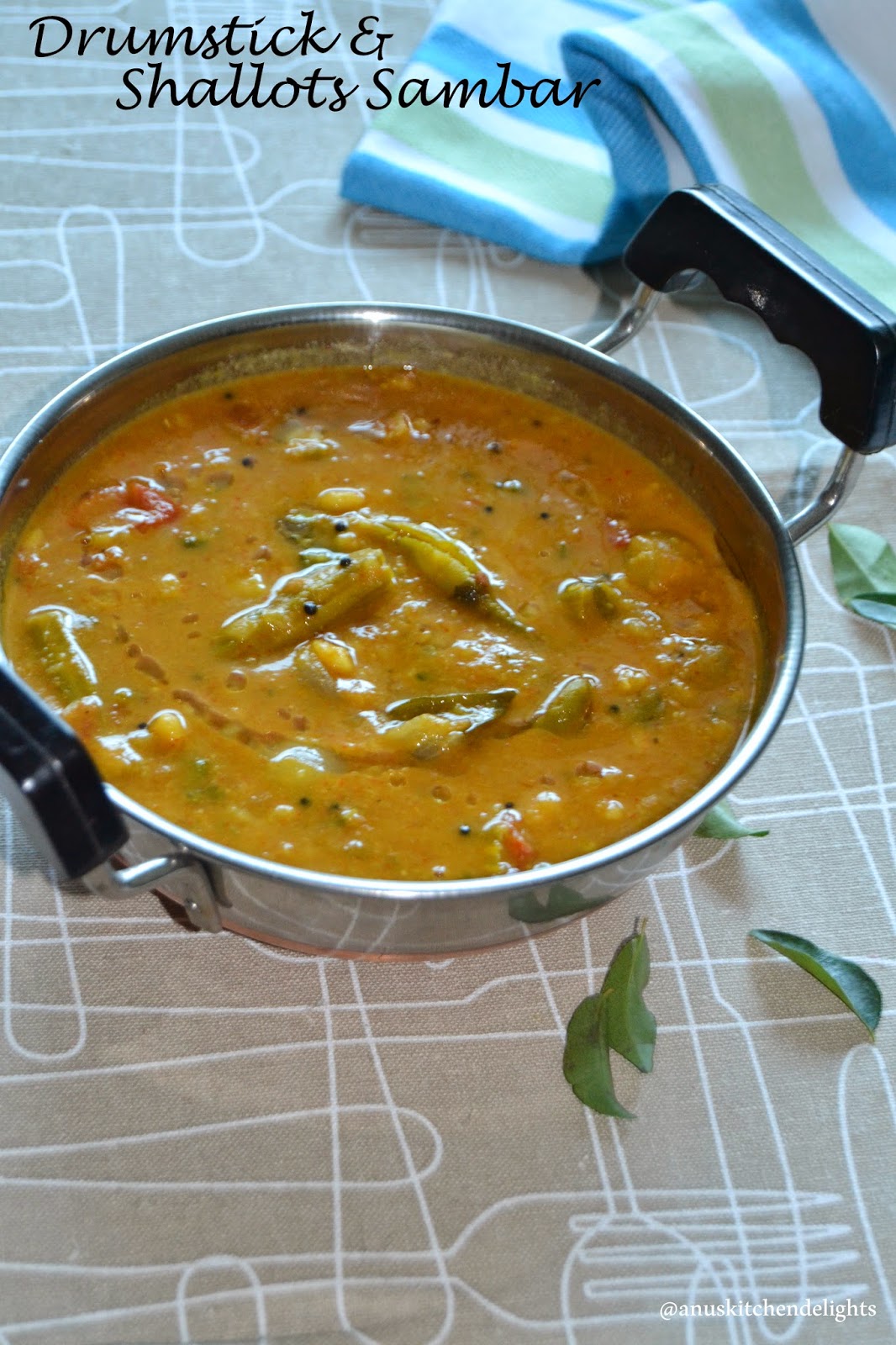 Anu's Kitchendelights Sambar Recipe Drumstick and Shallots Sambar Recipe