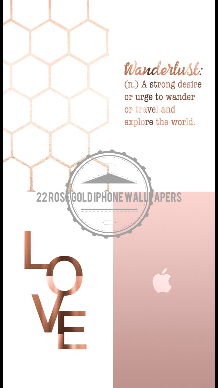 iPhone and Android Wallpapers: 22 Beautiful Rose Gold iPhone Wallpapers