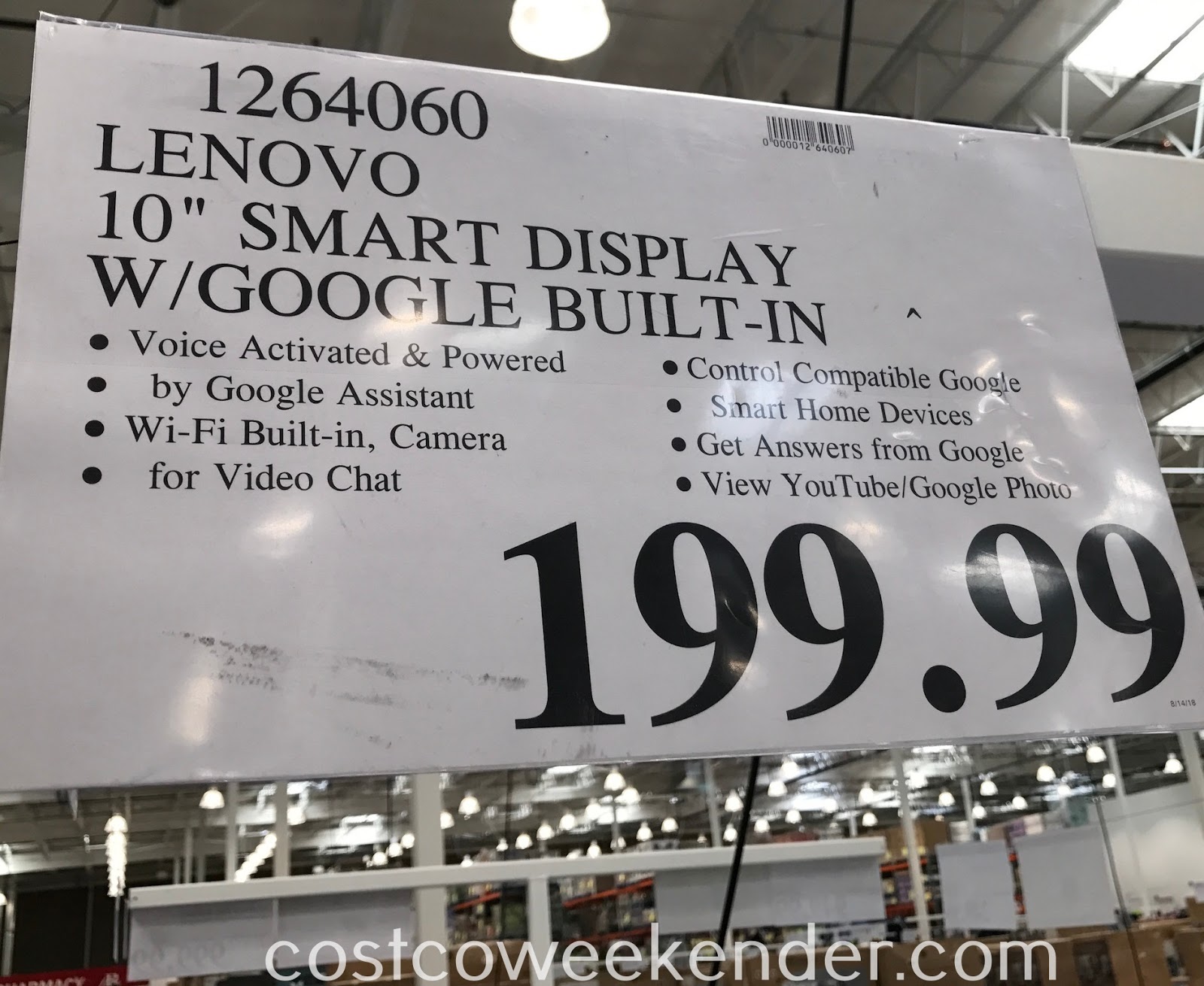 lenovo smart display 10 costco