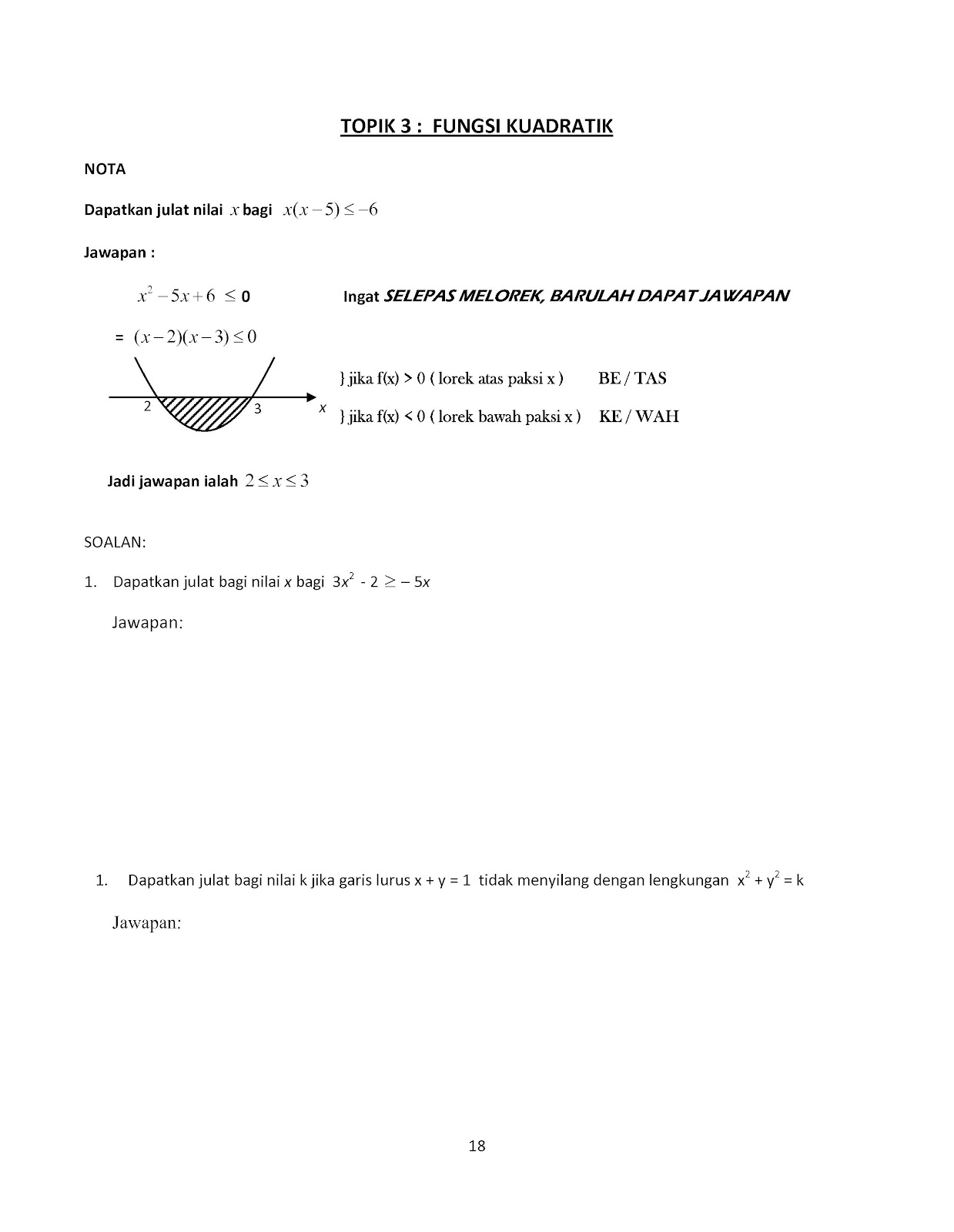 Modul Matematik Tambahan Tingkatan 4 - dosracy