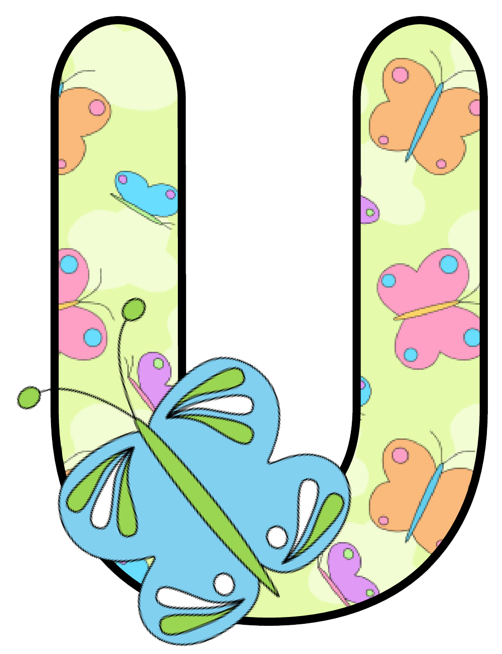 Abecedario con Mariposas. Alphabet with Butterflies. Oh my Alfabetos!