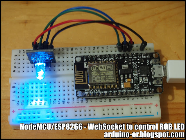 Arduino-er: NodeMCU/ESP8266 implement WebSocketsServer to control RGB LED