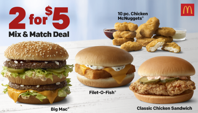 Mcdonald S Reveals New 2 For 5 Mix Match Deal Brand Eating