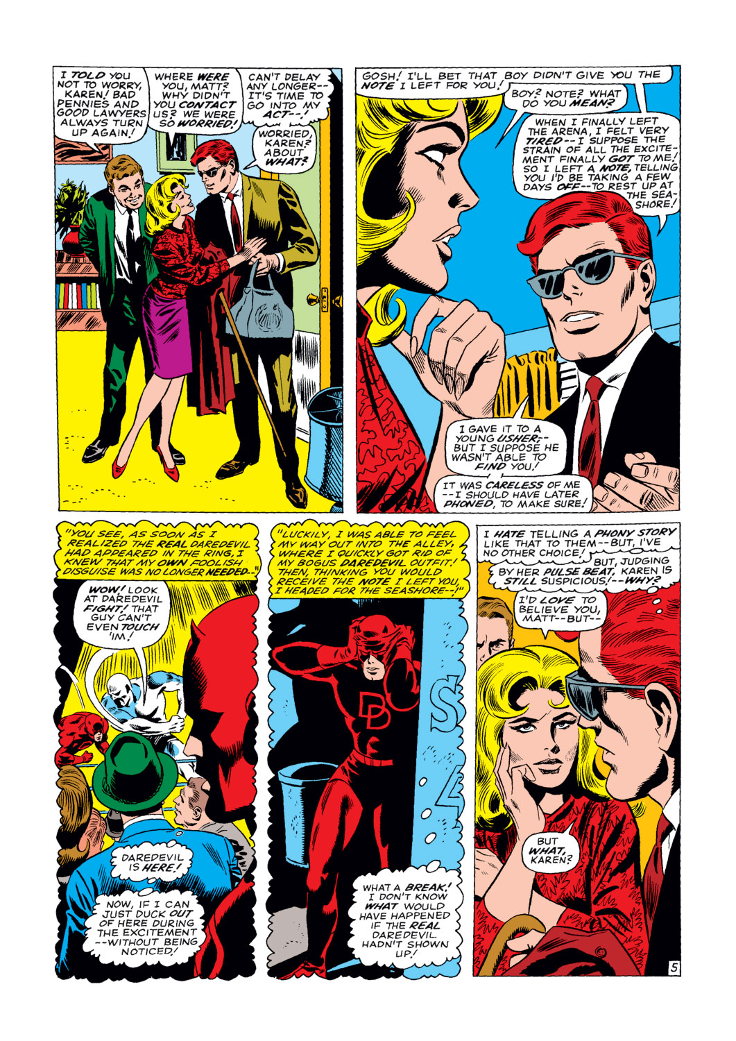 Read online Daredevil (1964) comic -  Issue #25 - 6