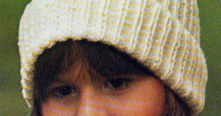 Tricot gratuit : le bonnet enfant en côtes : Femme Actuelle Le MAG