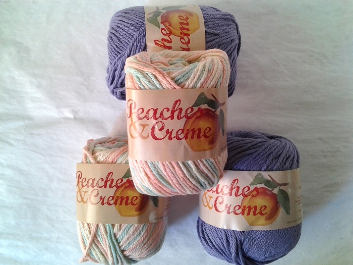 Peaches & Creme Solid 4 Medium Cotton Yarn, Forest Green 2.5oz/70.9g, 120  Yards 