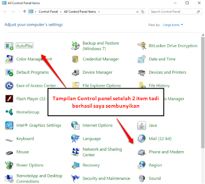 Cara Menyembunyikan Item Control Panel Tertentu Di Windows 10 Tutorial ini menjelaskan cara menyembunyikan Item control Panel tertentu Pada Windows Cara Menyembunyikan Item Control Panel Tertentu Di Windows 10