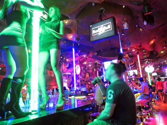Tiger Bar in Patong and go-go girls dancing